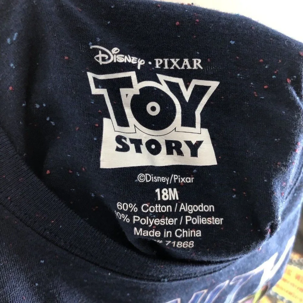 Disney Pixar Size 18 Months Buzz Lightyear Long Sleeve Shirt Infinity And Beyond